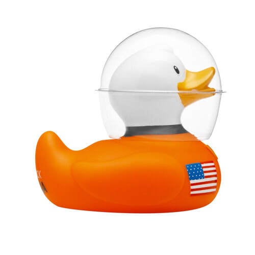 Custom Imprinted Race Car Driver Rubber Duck