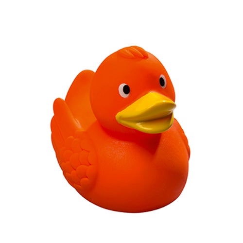 Bright Orange Rubber Duck
