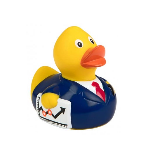 Buy Businessman Rubber Duck with Stock Report | Essex Duck™